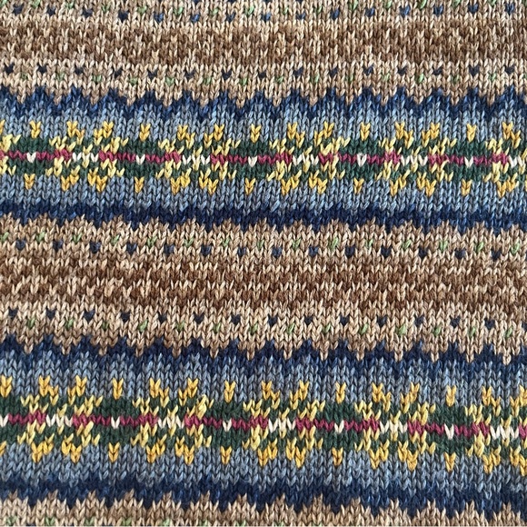 Vintage Lauren Ralph Lauren Women's oversized Striped Fair Isle Sweater - Picture 4 of 7